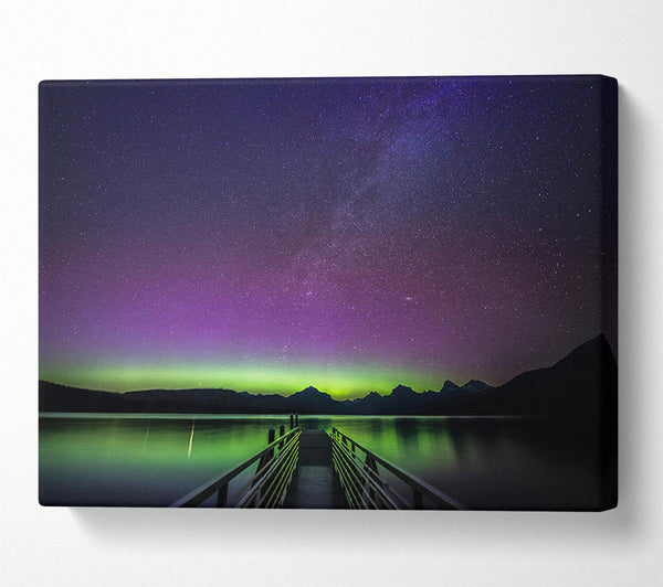  A Canvas Print of Glow Of The Northern Lights Canvas Wall Art