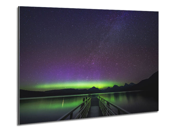 Glow Of The Northern Lights Metal Print
