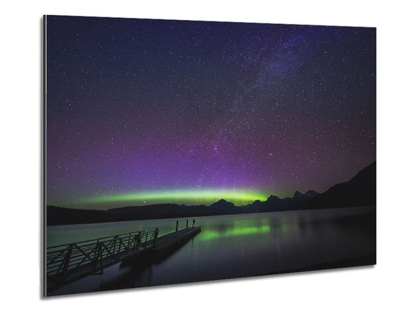Northern Light Glow Metal Print