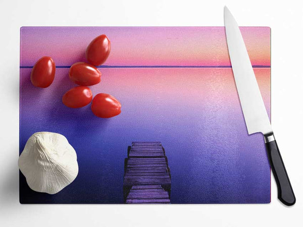 Stillness Of The Waters Glass Chopping Board