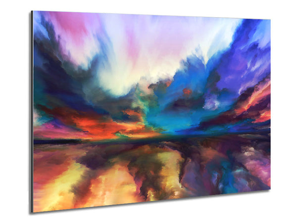 Cloud Burst Metal Print