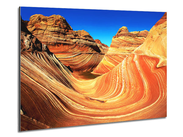 Where The Water Use To Flow Metal Print