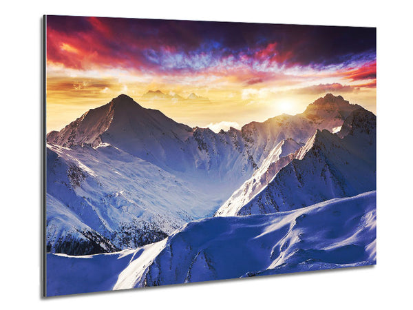 Snow Mountains 1 Metal Print