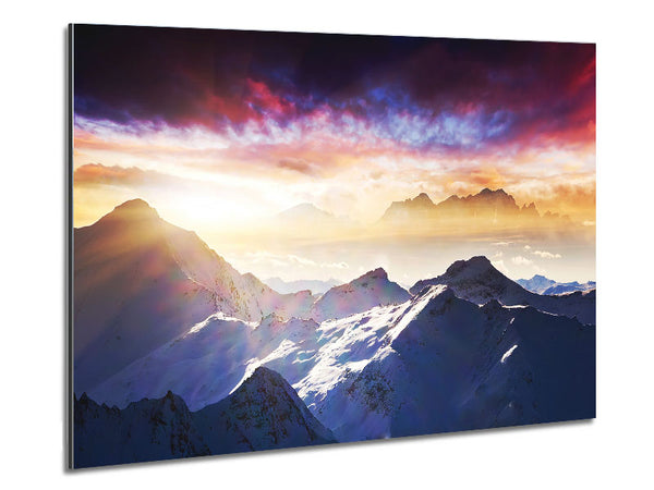 Snow Mountains 2 Metal Print