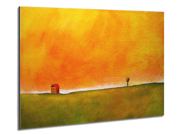 Little House On The Hill Metal Print