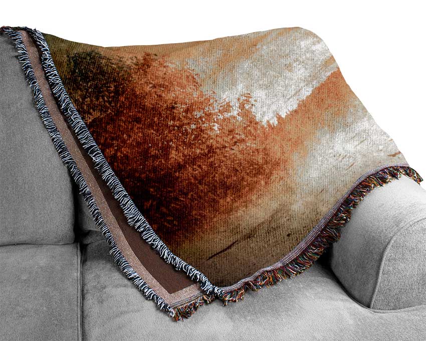 Sun Blaze Autumn Woven Blanket