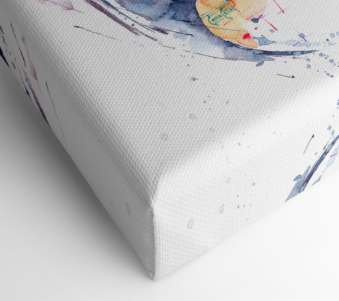  A Canvas Print of City Life Canvas Print