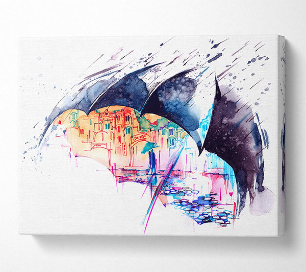  A Canvas Print of City Life Canvas Print