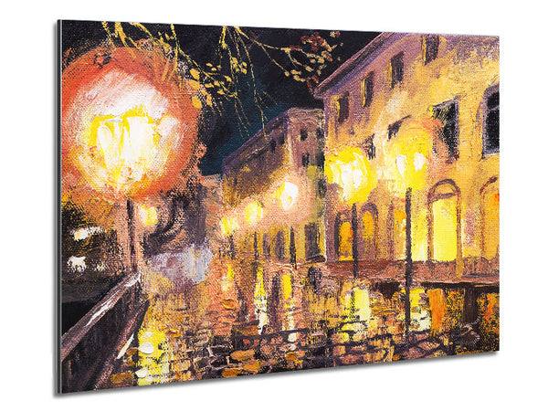 Lights Of The City Skies Metal Print