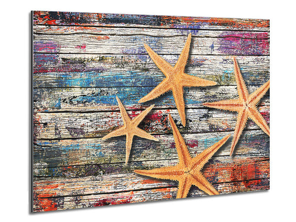 Starfish Boardwalk Metal Print