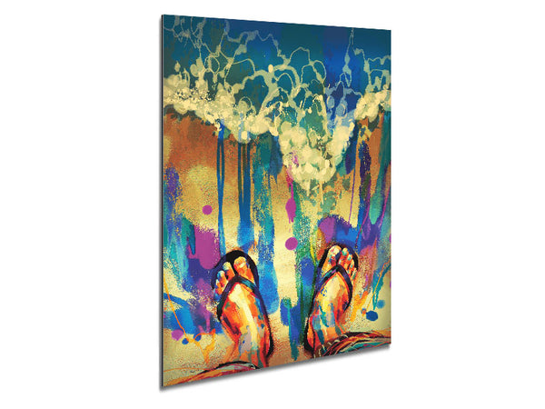 Flip Flop Heaven Metal Print