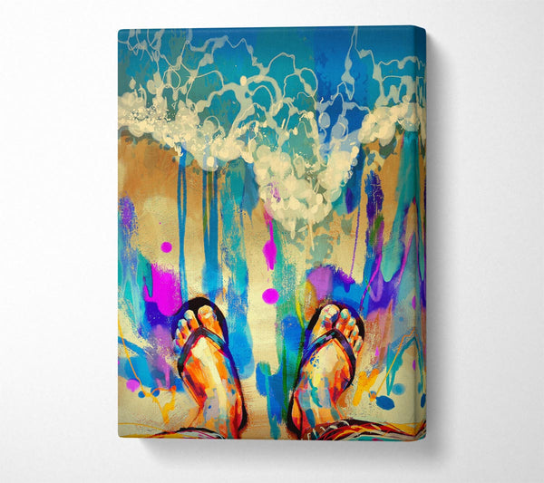  A Canvas Print of Flip Flop Heaven Canvas Print