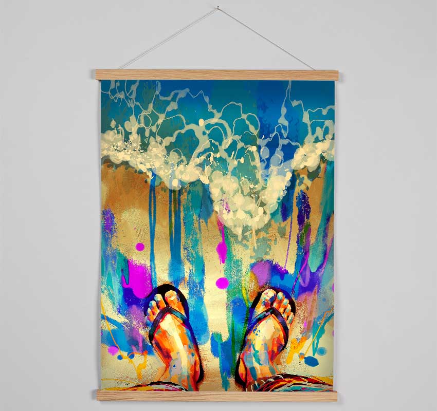 Flip Flop Heaven Hanging Poster - Wallart-Direct UK