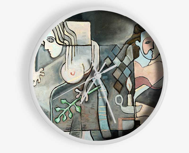 Olive Branch 1 Clock - Wallart-Direct UK