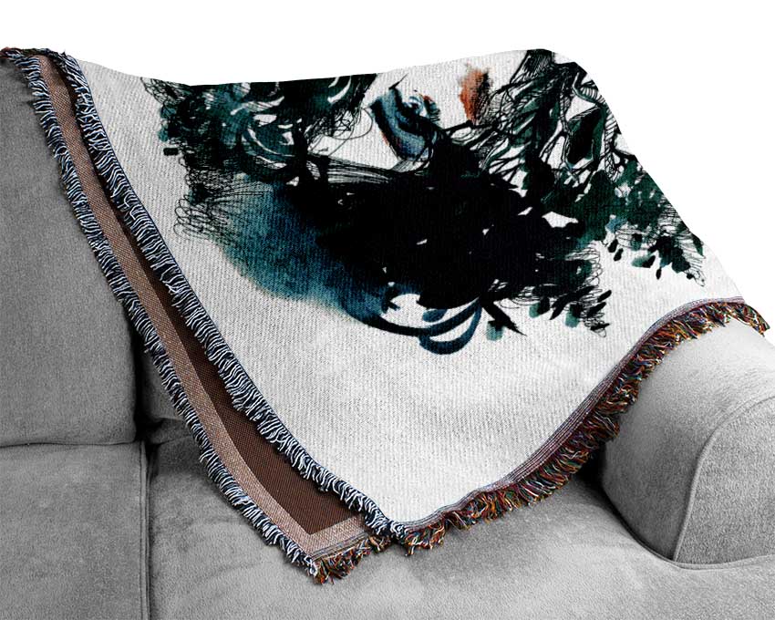 Forest Girl Woven Blanket