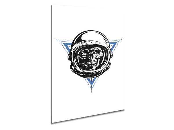 Space Skull Metal Print