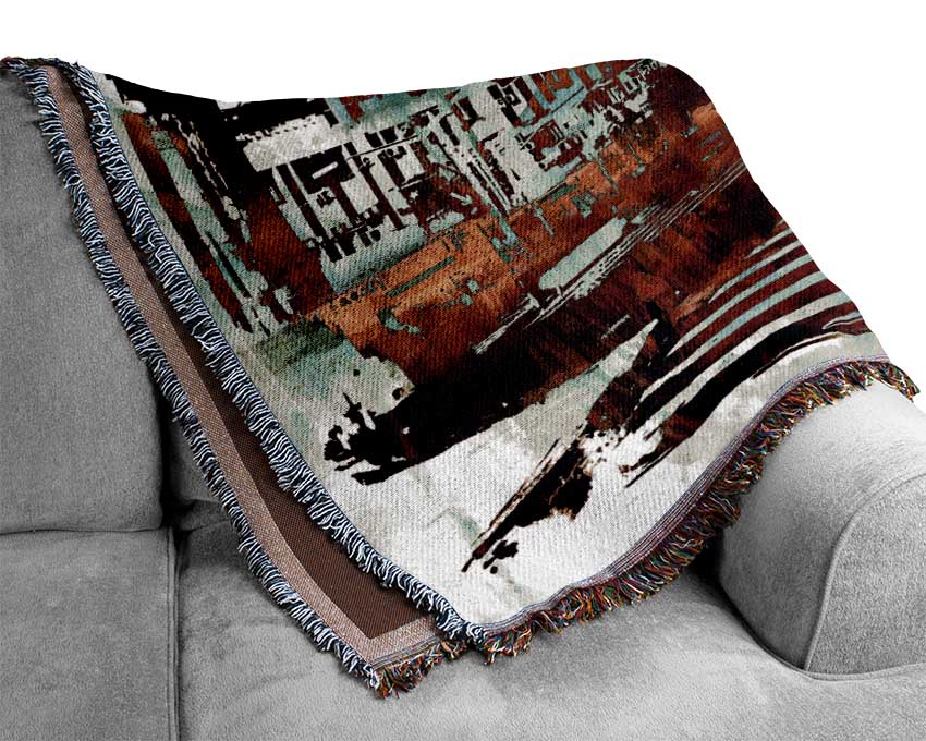 In The Business Section Woven Blanket