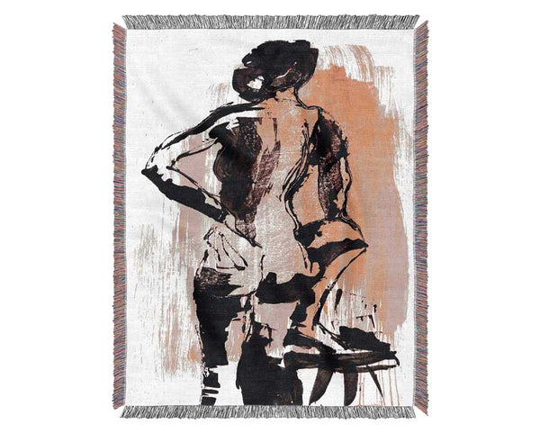 Nude Modeling Woven Blanket