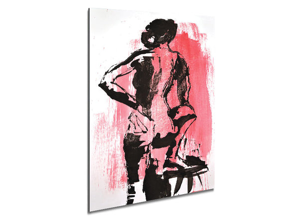 Nude Modeling Metal Print
