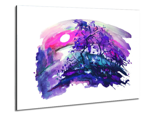 Tree Melt Metal Print