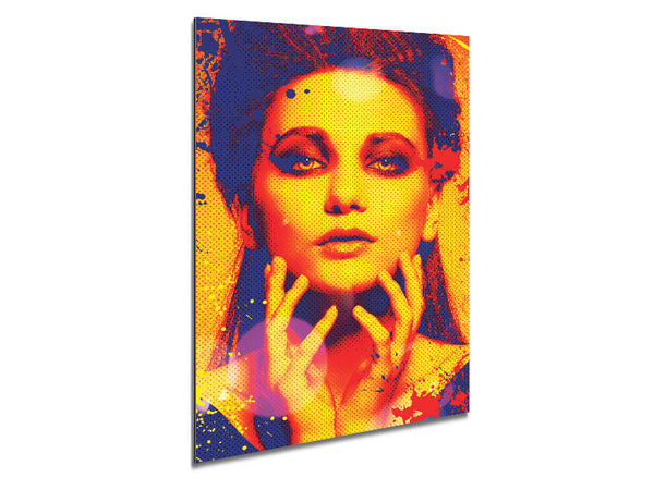 Pop Art Face Metal Print
