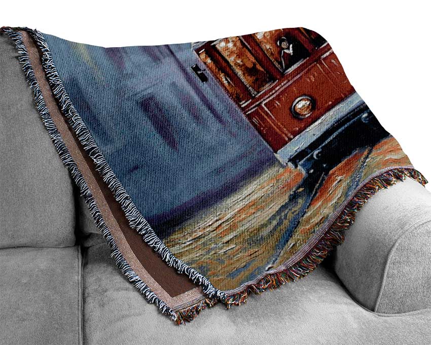 Tram City Nights Woven Blanket