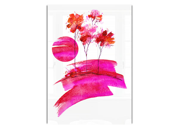 Pink Sun Trees