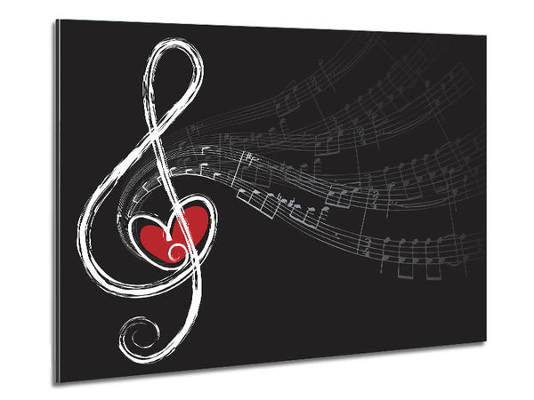 For The Love Of Music Metal Print