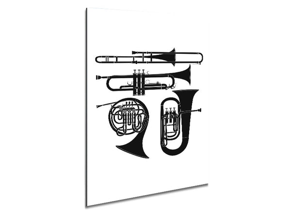 Wind Instruments Metal Print