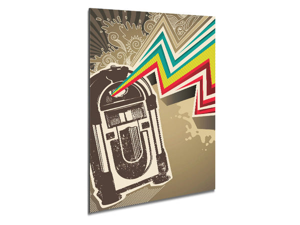 Jukebox Tunes Metal Print