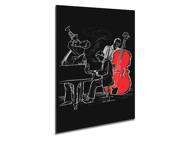 Playing The Blues 3 Metal Print
