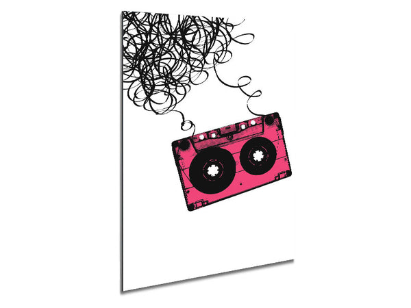 Pink Tape Metal Print
