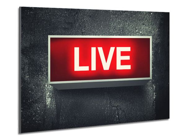 Live Metal Print