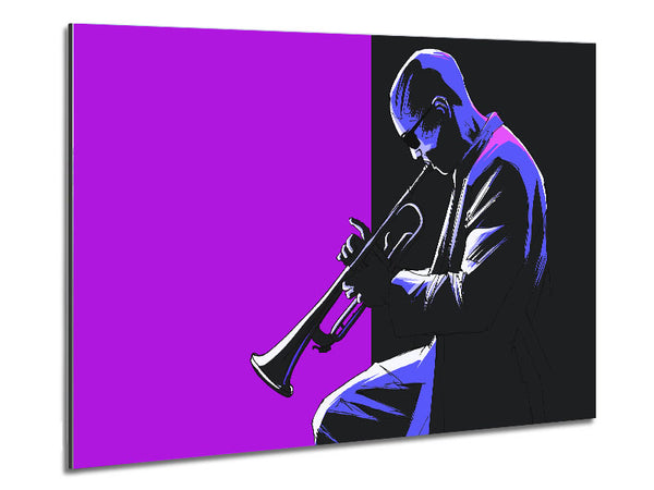 Trumpet Player Metal Print