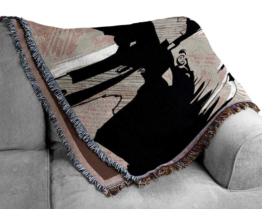Old Time Blues Woven Blanket