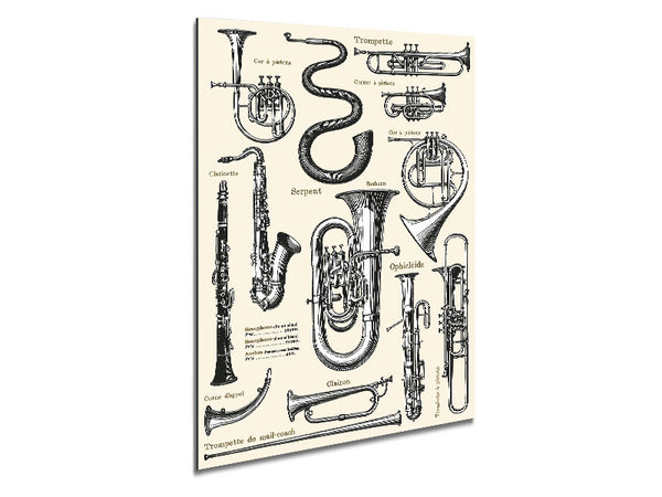 Brass Section Metal Print