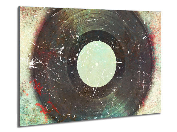 Retro Album Scratch Metal Print