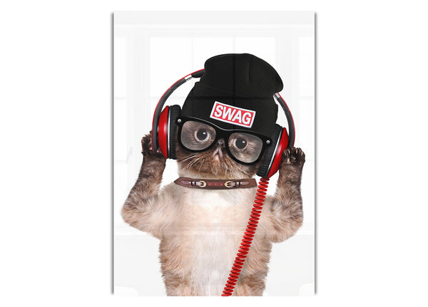 Swag Cat Headphones