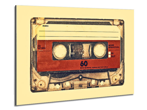 Retro Cassette Tape Metal Print