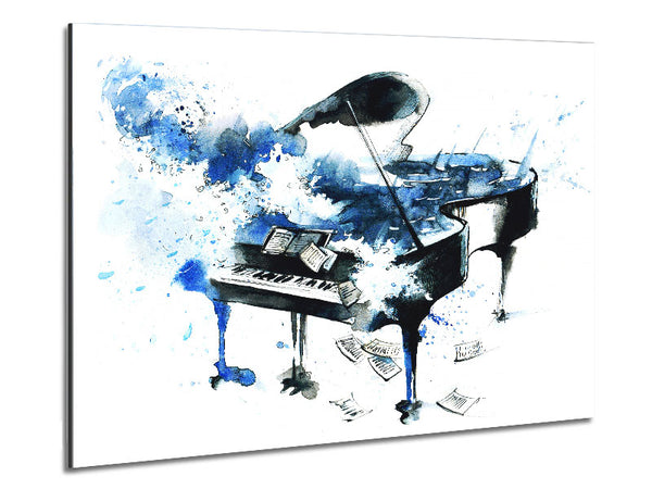 Piano Blues Metal Print