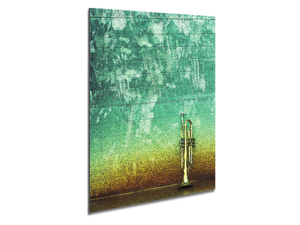Trumpet Gold Metal Print