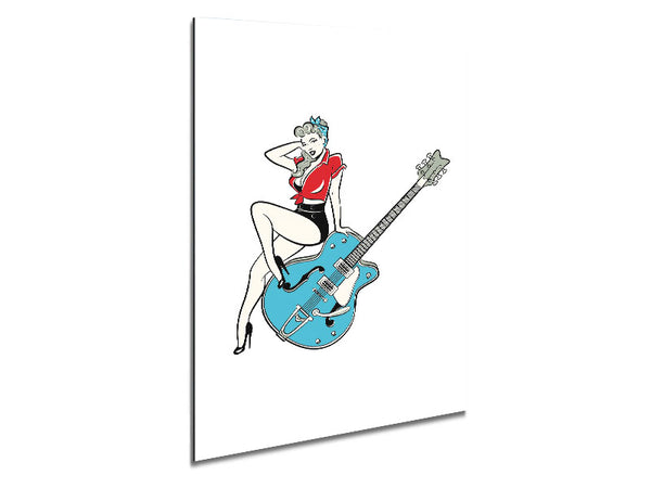 Blues Babe Metal Print