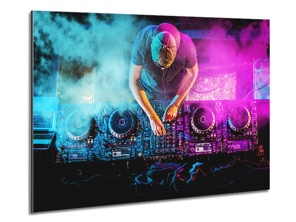 Double Deck DJ Metal Print