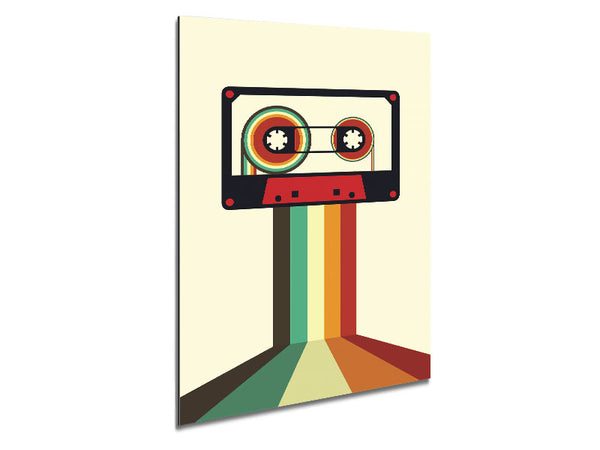 Retro Tape 1 Metal Print