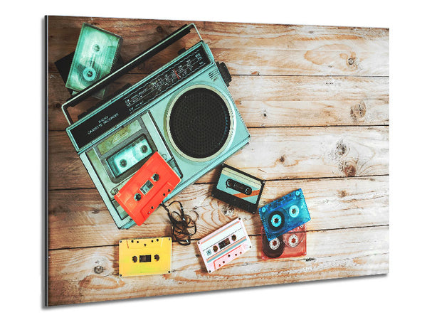 Tape Player Metal Print