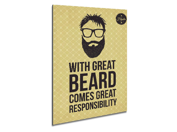 With Great Beard Metal Print