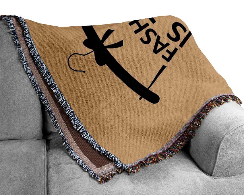 Fashion Is The Armor Woven Blanket