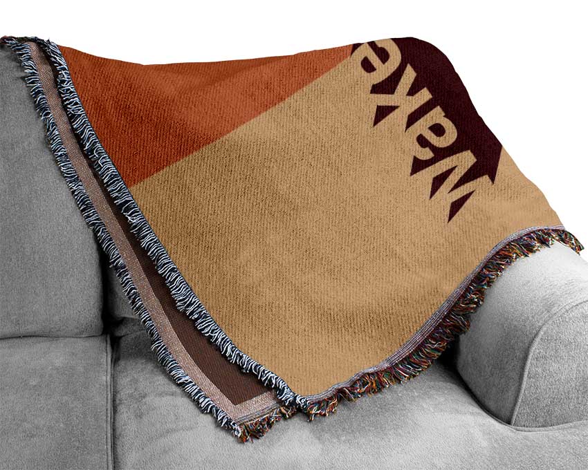 Wake Up And Be Fabulous Woven Blanket