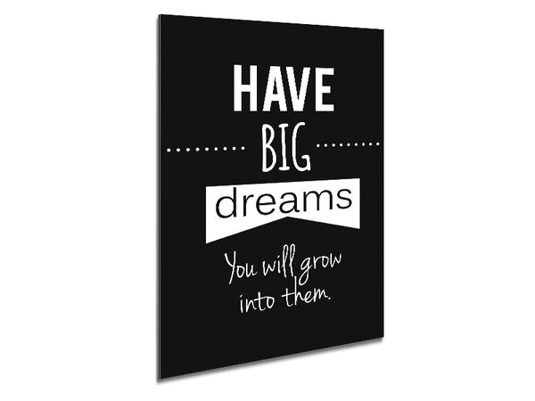 Have Big Dreams Metal Print