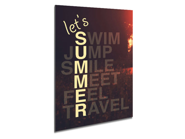 Let's Summer 1 Metal Print